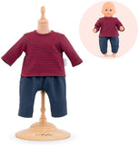Corolle - Striped T-Shirt and Pants - Clothing Outfit for 12" Baby Dolls