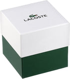Lacoste Men's Moon Ultra Slim Stainless Steel Quartz Watch with Nylon Strap, Blue, 20 (Model: 2010914)