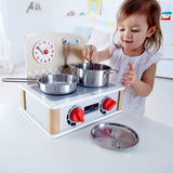 Hape 2-in-1 Kitchen & Grill Set Multicolor, L: 11.8, W: 9.1, H: 10.1 inch, count of 6