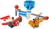 Poly-M Hape City Airport | 142Piece Building Brick Airport Toy Set with Figurines & Accessories, 760023