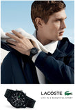 Lacoste Mens Quartz Watch, Chronograph Display and Silicone Strap 2010823,White