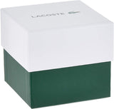 Lacoste Women's Ladies 12.12 Stainless Steel Quartz Watch with Silicone Strap, White, 17 (Model: 2000960)