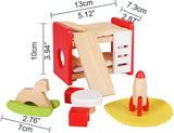 Hape Wooden Doll House Furniture Children's Room with Accessories