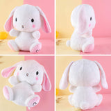 Little Room Naturally Glow in The Dark Bunny Stuffed Animal Plush Toy, 14 Inches (L1001) , White