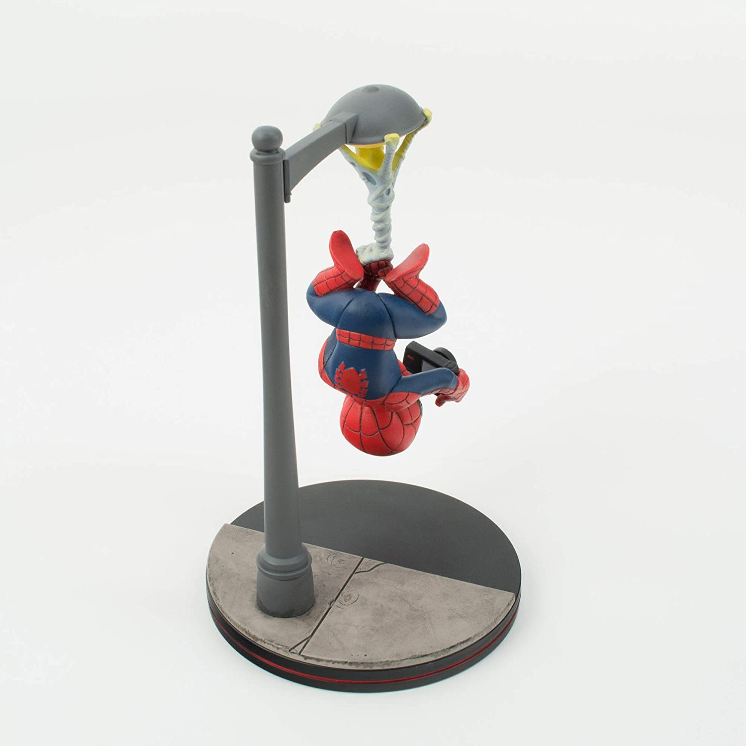 (OPEN BOX)  Quantum Mechanix Spider-Man Spider Cam Q-Fig Diorama, Multi-Colored, 5"