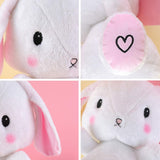 Little Room Naturally Glow in The Dark Bunny Stuffed Animal Plush Toy, 14 Inches (L1001) , White