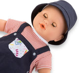 Corolle Mon Grand Poupon Augustin Little Artist - 14" Boy Baby Doll - Outfit Includes Overall with Pocket, Hat and Shoes, for Ages 2 Years and up