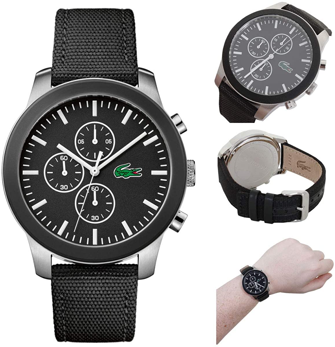 Lacoste Unisex-Adult Chronograph Quartz Watch with Textile Strap 2010950