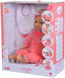 Corolle Mon Grand Poupon Lila Chérie - Large 17" Interactive Toy Baby Doll with 3 Accessories, for Ages 2 Years