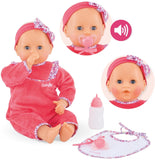 Corolle Mon Grand Poupon Lila Chérie - Large 17" Interactive Toy Baby Doll with 3 Accessories, for Ages 2 Years
