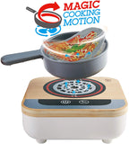 Hape Fun Fan Fryer | Wooden Tabletop Stove with Fan, Kitchen Playset for Preschoolers, Includes Salt and Pepper Shakers, Six Recipes and More, (Model: E3164), L: 6.9, W: 2.8, H: 6.9 inch