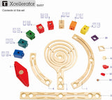 Award Winning Hape Quadrilla Wooden Marble Run Construction - The Xcellerator