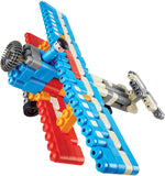 Poly-M Hape City Airport | 142Piece Building Brick Airport Toy Set with Figurines & Accessories, 760023