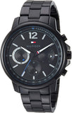 Tommy Hilfiger Men's Quartz Watch with Stainless-Steel Strap, Black, 19.1 (Model: 1791529)