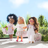 (OPEN BOX) Corolle Ma Corolle Pia 14" Doll - with Pink Floral Outfit and Matching Headband, Soft-Body, Sleeping Eyes and Vanilla Scent, for Ages 4 Years and up