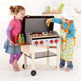 Award Winning Hape Gourmet Grill and Shish Kabob Wooden Play Kitchen Multi, L: 27.6, W: 15, H: 24.8 inch