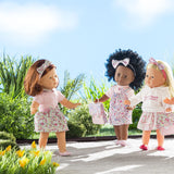 Corolle Ma Corolle Pia 14" Doll - with Pink Floral Outfit and Matching Headband, Soft-Body, Sleeping Eyes and Vanilla Scent, for Ages 4 Years and up