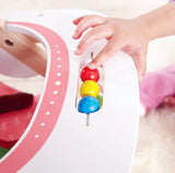 Hape Babydoll Stroller Toddler Wooden Doll Play Furniture Pink, L: 17.5, W: 12.8, H: 20.2 inch