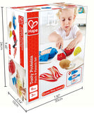 Hape Tasty Proteins Set | Wooden Pretend Play Food Set for Kids, Basic Play Velcro Cooking Ingredients and Accessories Set, Multicolor
