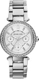 Michael Kors Original MK5615 Women's Parker Silver-Tone Set With Crystals Watch