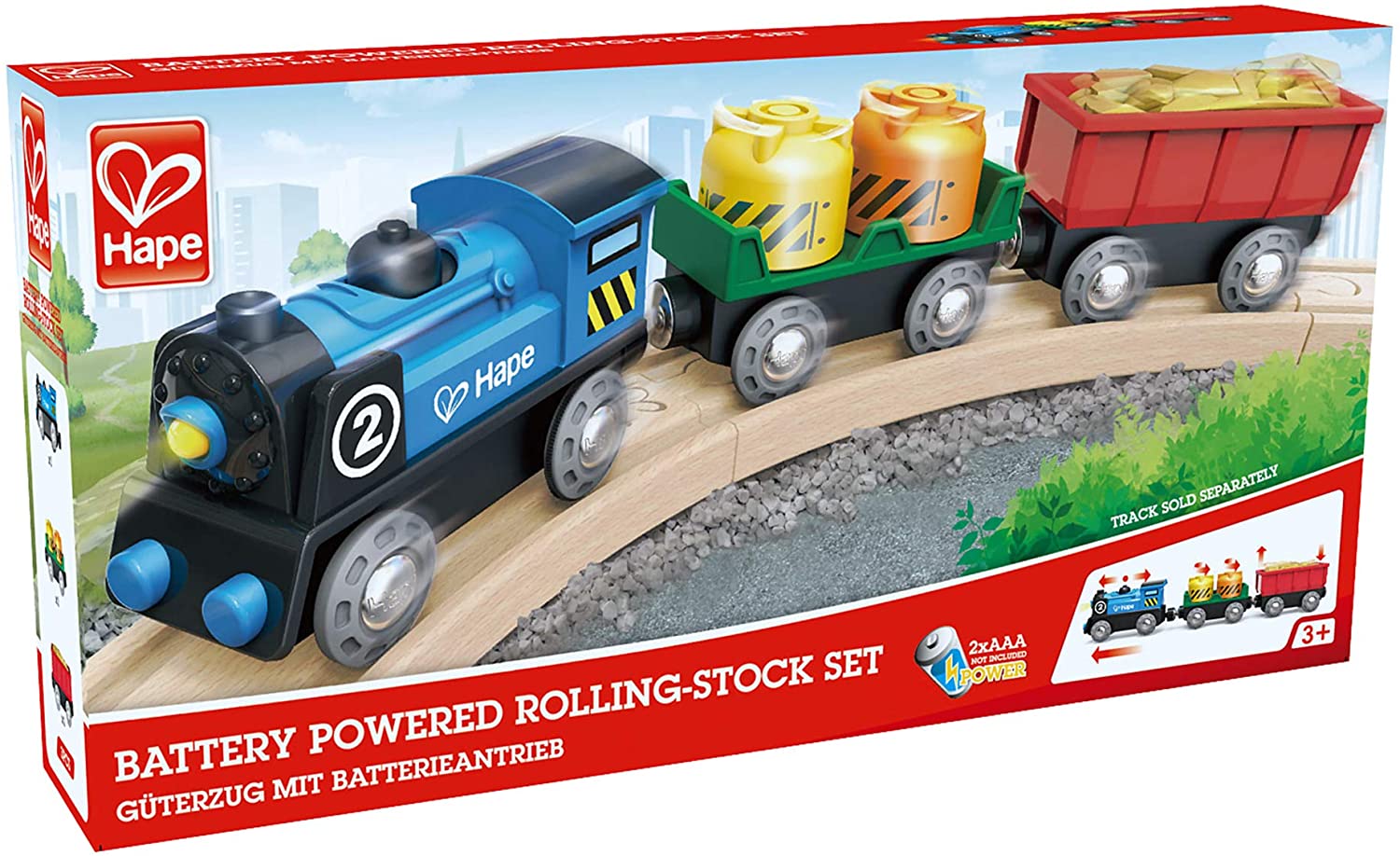 Wooden train set battery engine sale