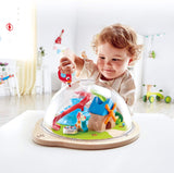 Hape Sunny Valley Adventure Dome | 3D Toy with Magnetic Maze, Kids Play Dome Featuring Characters and Accessories Multicolor, L: 13.2, W: 11.7, H: 6 inch