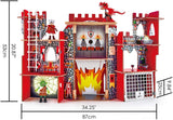 Hape Vikings Castle Dollhouse Play Set| Wooden Folding Dragon Castle Dollhouse with Magic Accessories, Glow in The Dark Spider Web, Dragon Egg and Action Figures (E3025)