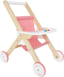 Hape Babydoll Stroller Toddler Wooden Doll Play Furniture Pink, L: 17.5, W: 12.8, H: 20.2 inch
