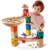 Hape Quadrilla Race to the Finish Marble Run Blocks, Multicolor