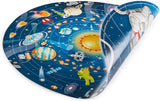 Hape Solar System Puzzle | Round Solar System Puzzle Toy for Kids, Solid Wood Pieces and A Glowing LED Sun