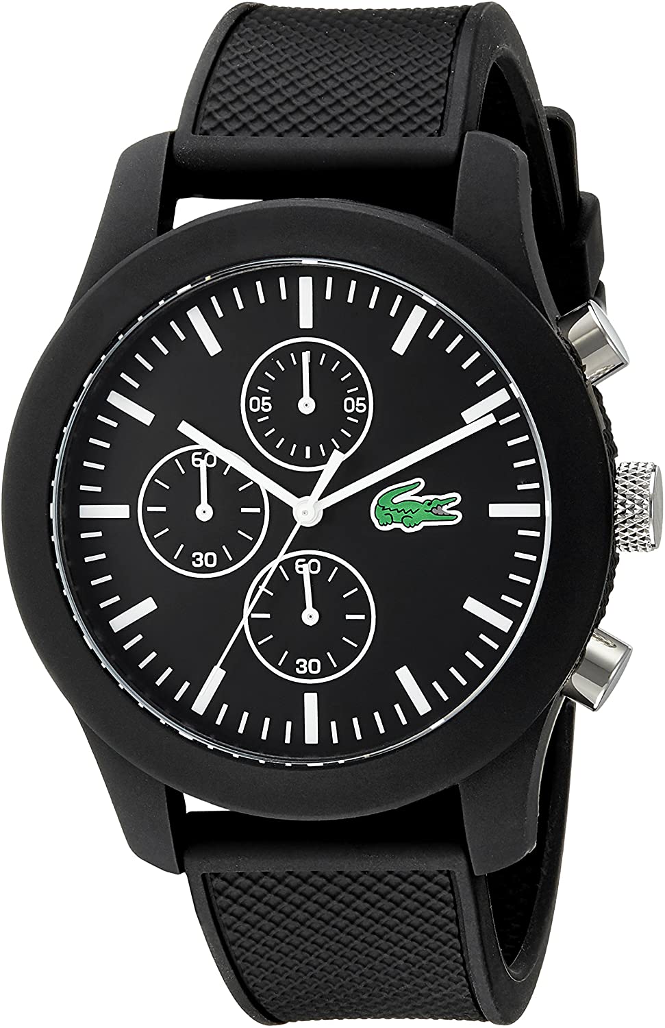 Lacoste Men's 2010821 12.12 Analog Display Japanese Quartz Black Watch