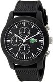 Lacoste Men's 2010821 12.12 Analog Display Japanese Quartz Black Watch