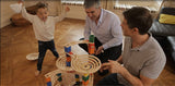 Award Winning Hape Quadrilla Wooden Marble Run Construction - The Xcellerator