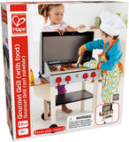 Award Winning Hape Gourmet Grill and Shish Kabob Wooden Play Kitchen Multi, L: 27.6, W: 15, H: 24.8 inch