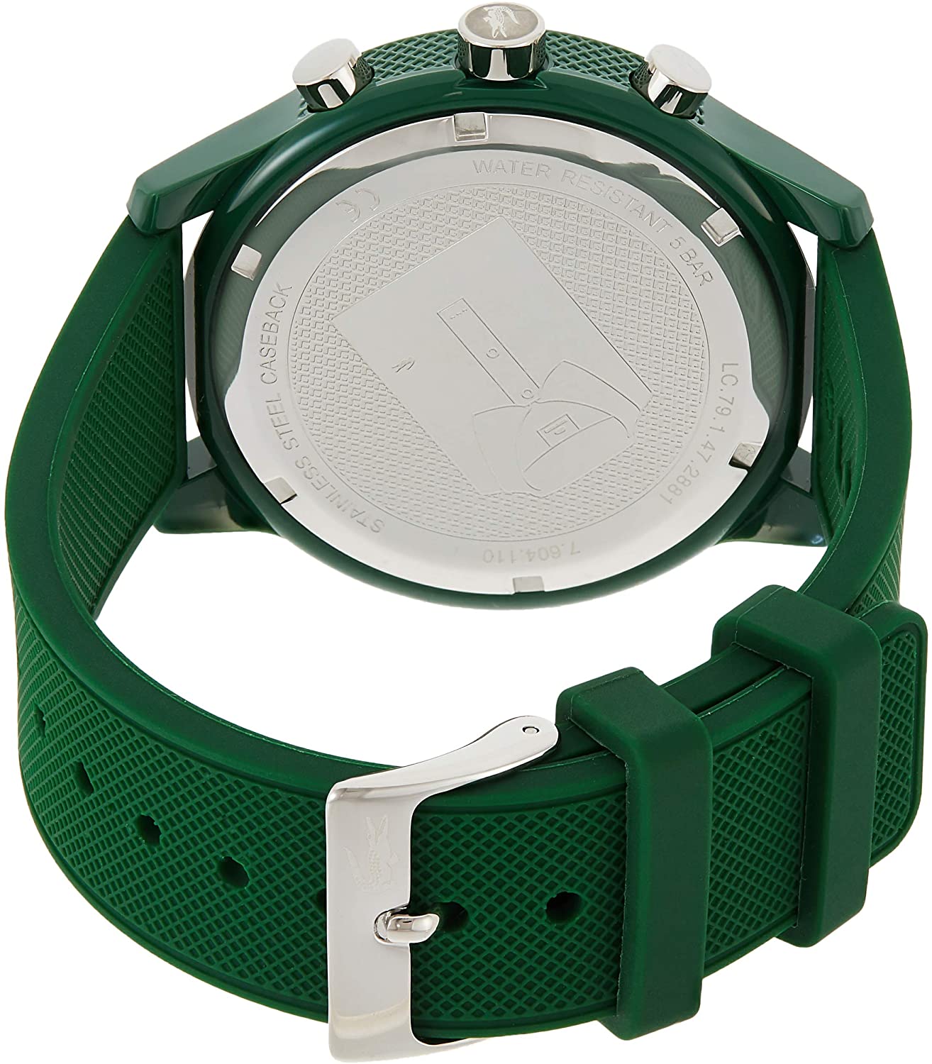 Lacoste Men's L.12.12.Quartz Chrono TR90 and Rubber Strap Casual Watch –  Blasani