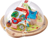 Hape Sunny Valley Adventure Dome | 3D Toy with Magnetic Maze, Kids Play Dome Featuring Characters and Accessories Multicolor, L: 13.2, W: 11.7, H: 6 inch