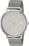 Lacoste Women's Quartz Watch with Stainless Steel Strap, Silver, 16 (Model: 2001078)