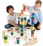 Award Winning Hape Quadrilla Wooden Marble Run Construction - The Cyclone