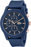 Lacoste Men's 2010821 12.12 Analog Display Japanese Quartz Black Watch