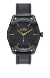 Nixon Men's A459-010 C39 Black Leather Swiss Quartz Watch