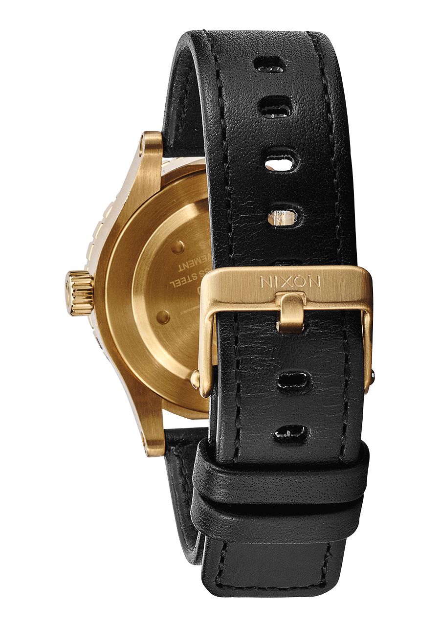 Nixon Original A467-513 Women's 38-20 Black Leather Watch