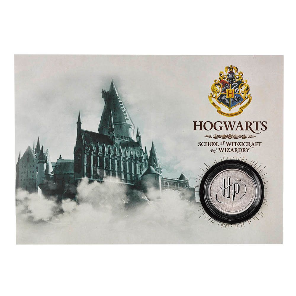 Harry Potter Silver Proof Hogwarts Medal Cover Limited Edition Royal Mail Collectible