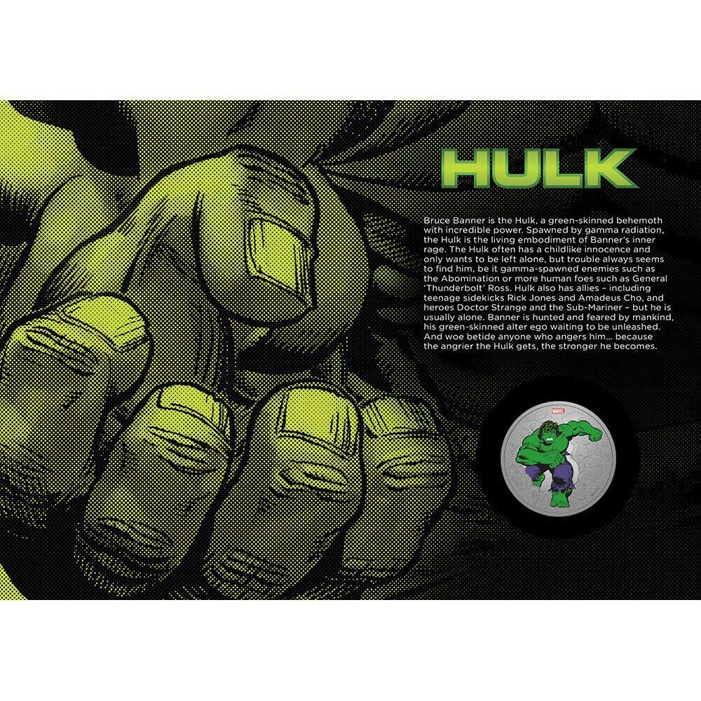 Marvel Hulk Limited Edition Silver Medal Cover