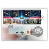 Star Wars A Galaxy of Vehicles Silver Medal Cover Limited Edition Royal Mail Collectible