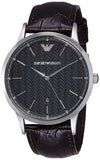 Emporio Armani Original Dress AR2480 Black Leather Watch 43mm