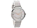 Armani Exchange Original AX5311 Women's Gray Leather Watch Chrono 38mm