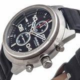 Diesel Men's DZ4439 Padlock Stainless Steel Black Leather Watch