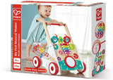 Hape Wooden Push and Pull Music Learning Walker| Multiple Activities Center for Toddlers Ages 10 Months and Up