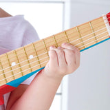 Hape Kid's Flame First Musical Guitar, Blue ,L: 25.7, W: 2.4, H: 8.4 inch