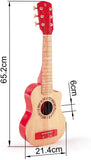 Hape Kid's Flame First Musical Guitar, Blue ,L: 25.7, W: 2.4, H: 8.4 inch